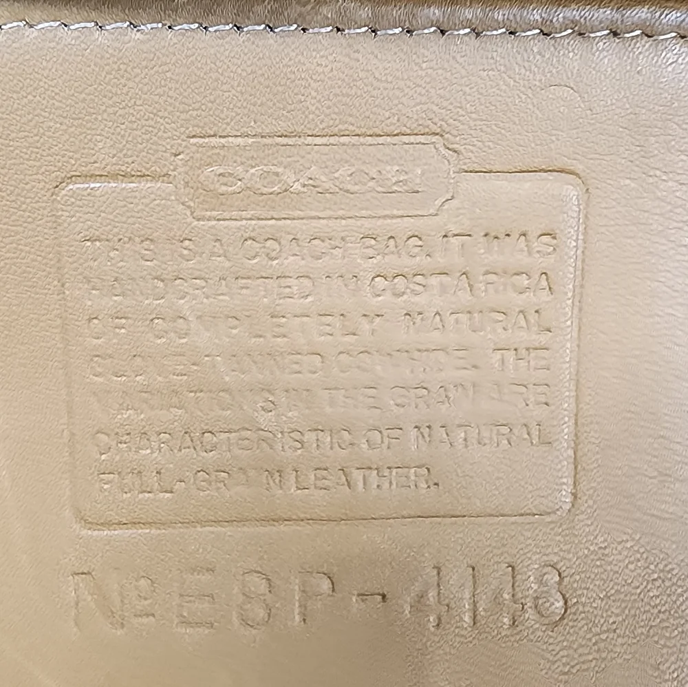 Vintage Coach Mini Bucket #4148
